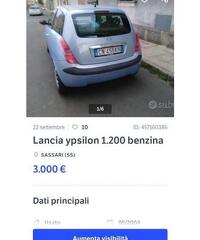 Lancia ypsilon 1.200 benzina