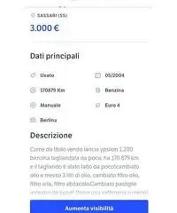 Lancia ypsilon 1.200 benzina