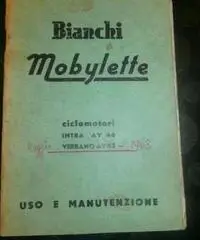 Libretto uso e manutenzione BIANCHI MOBILETTE - Milano