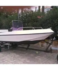 Barca Open e motore Johnson 25 cv con carrello alaggio motor Barca Open e motore Johnson 25 cv con carrello alaggio motor