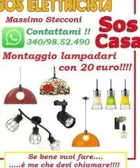 Elettricista installazione lampadari Prenestina