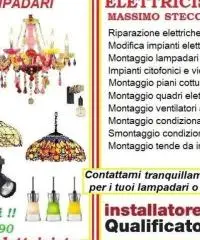 Montaggio applique e lampadari a Roma