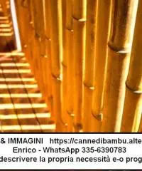 Canne di bambù bambu con diametro da 1 cm. fino a 10 cm.