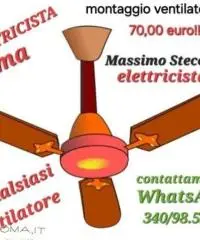 Elettricista Ventilatori montaggio e riparazione