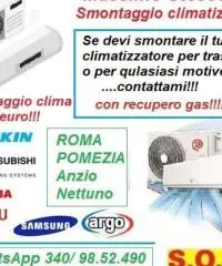 Smontaggio condizionatori Roma Pomezia