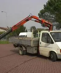 Ford Transit 1998 cassone fisso e gru Fassi F30