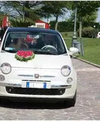 Noleggio fiat 500 (colore bianco perla) per cerimonie - Molise