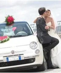 Noleggio fiat 500 (colore bianco perla) per cerimonie - Molise