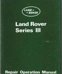 Manuale originale Land Rover III° Serie - Narni