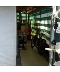 Roulotte stanziale con veranda accessoriata