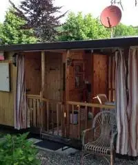 Roulotte e preingresso 3x4 m (bagno con doccia) Roulotte e preingresso 3x4 m (bagno con doccia)