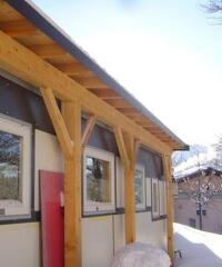 vendo casa mobile con veranda in legno a polsa di brentonico