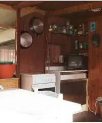 Roulotte stanziale con preingresso in legno