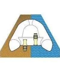 COPPIA RUOTE ALAGGIO CEREDI 3 POSIZIONI  GOMMONE