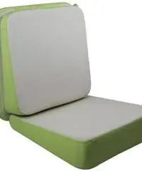 Poltroncina bianca e verde trasformabile in lettino - NUOVA Poltroncina bianca e verde trasformabile in lettino - NUOVA