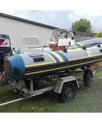 Gommone 5 mt + Motore 75 cv+ Carrello stradale ellebi Gommone 5 mt + Motore 75 cv+ Carrello stradale ellebi