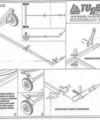 Carrello di alaggio per derive e barche sino a 4 metri Carrello di alaggio per derive e barche sino a 4 metri