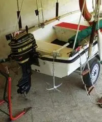 Barca con motore e carrello Barca con motore e carrello