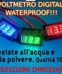 Voltmetro digitale led dc 15-120v waterproof
