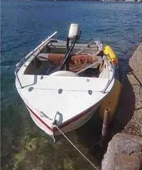 Barca tipo canadian a motore Barca tipo canadian a motore