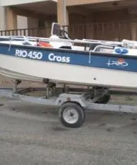 barca a motore RIO 450 cross anno 2005 lunghezza mt 5