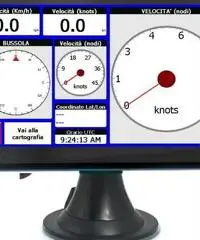 GPS plotter cartografico nautico display a colori 5,0