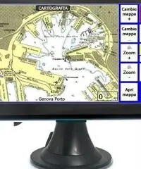 GPS plotter cartografico nautico display a colori 5,0