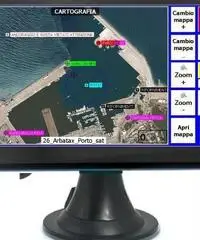 GPS plotter cartografico nautico display a colori 5,0