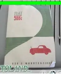 FIAT 500 GIARDINETTA C*ASI*LIBRETTO USO E MANUTENZIONE ORIG rif. 7177205