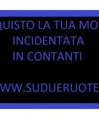 Acquisto moto incidentata caduta fusa rotta sinistrata, usata per immediato realizzo