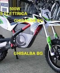 minicross elettrico da 500W bianco verde minicross elettrico da 500W bianco verde