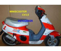 Mini scooter per bambini a scoppio 2T rosso bianco