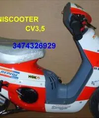 Mini scooter per bambini a scoppio 2T rosso bianco