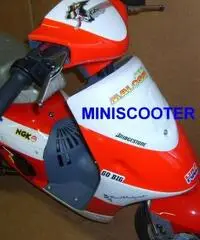 Mini scooter per bambini a scoppio 2T rosso bianco Mini scooter per bambini a scoppio 2T rosso bianco