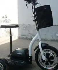 tre ruote elettrico con sellino e manubrio pieghevole tre ruote elettrico con sellino e manubrio pieghevole