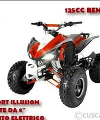 Quad 125cc 4 tempi cross ruote da 8' pollici con retromarcia NO targab