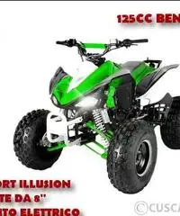 Quad 125cc 4 tempi cross ruote da 8' pollici con retromarcia NO targab