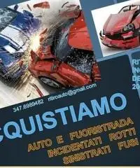 Auto sinistrate rotte incidentate acquisto velocemente