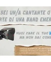VUOI GIRARE UN VIDEOCLIP MA NON SAI COME FARE? VUOI GIRARE UN VIDEOCLIP MA NON SAI COME FARE?