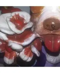 scultura terracotta eseguita interamente a mano -moderna contemparanea