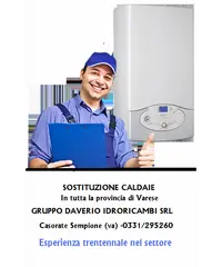 Sostituzione caldaie,Varese,Gallarate,Besnate,Somma Lombardo,