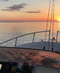 Barca battuta di pesca traina bolentino jigging