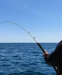 Barca battuta di pesca traina bolentino jigging