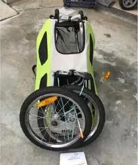 Rimorchio passeggino bici per cagnolino Rimorchio passeggino bici per cagnolino