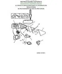 Profilo retrovisore sinistro Peugeot 605 cod. 815206 - Calabria