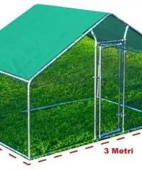 Gabbia per Polli 3x2m x 2mH-6mq - Verde Gabbia per Polli 3x2m x 2mH-6mq - Verde