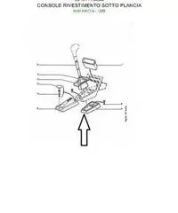 Consolle centrale Peugeot 205 -309 cod. 758763 - Calabria Consolle centrale Peugeot 205 -309 cod. 758763 - Calabria