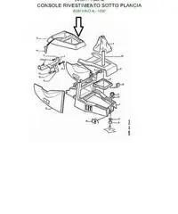 Consolle centrale Peugeot 205 -309 cod. 758763 - Calabria Consolle centrale Peugeot 205 -309 cod. 758763 - Calabria