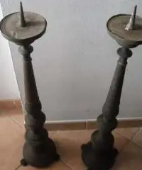 Vecchia coppia candelabri 800 - Verona Vecchia coppia candelabri 800 - Verona