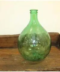 Bottiglia vetro vintage industriale anni 50 centrotavola - Viterbo